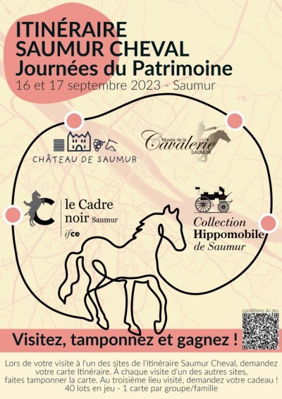Journées Européennes du Patrimoine 2023 - Itinéraire Saumur cheval